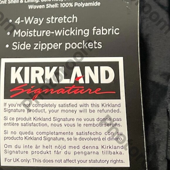 Men's Mixed Media jacket, Kirkland Signature, L/G, Black, NWT - Picture 6 of 6